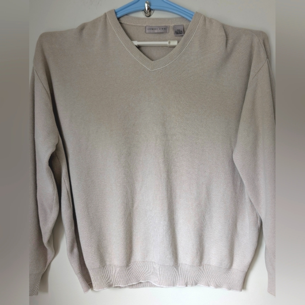 Vintage Cypress Links Mens V Neck Pullover Golf Sweater Size 2XLT